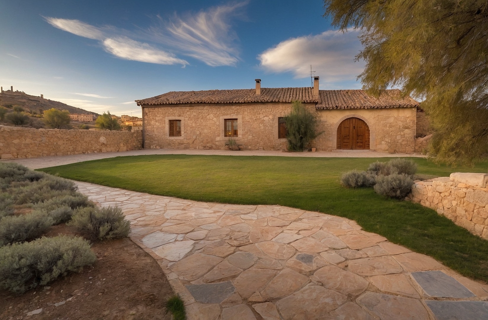 Zona de descanso con vistas naturales
